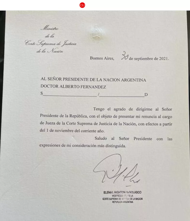 RENUNCIA-HIGHTON