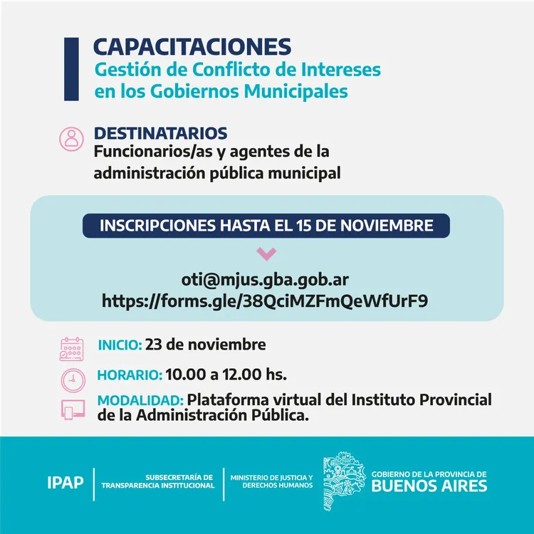 06.11.23 CAPACITACION SOBRE CONFLICTO DE INTERESES A MUNICIPIOS